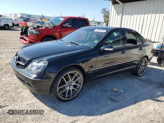 2004 Mercedes-Benz C 240 with VIN WDBRF81J44F441563, listed as a Copart auction lot 43003355 with 115,333 mi miles and Salvage title. Bid and sale history available at DreamBid. Image 1.