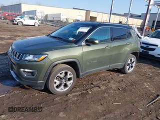 2021 Jeep Compass Limited with VIN 3C4NJDCBXMT562925, listed as a IAAI auction lot 38954308 with 55,034 mi miles and . Bid and sale history available at DreamBid. Image 2.