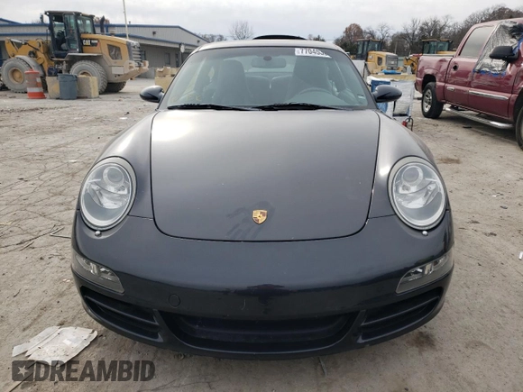 2007 Porsche 911 Carrera with VIN WP0AA29987S710907, listed as a Copart auction lot 84843114 with 0 mi miles and Salvage Title. Bid and sale history available at carsss.com. Image 5.