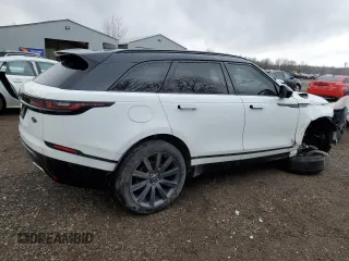 2019 Land Rover Range Rover Velar R-Dynamic HSE with VIN SALYM2FX0KA222812, listed as a Copart auction lot 83140394 with 115,447 mi miles and Salvage Title. Bid and sale history available at carsss.com. Image 3.