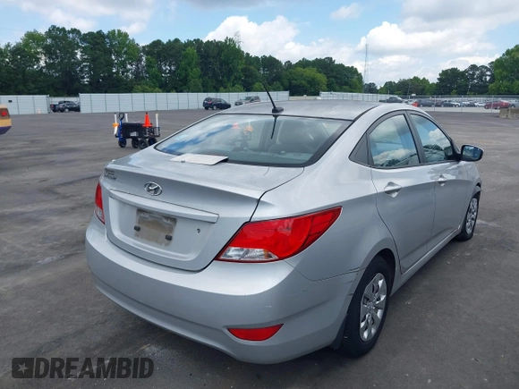 2016 Hyundai Accent SE with VIN KMHCT4AE6GU983139, listed as a IAAI auction lot 42475735 with 92,326 mi miles and . Bid and sale history available at DreamBid. Image 4.