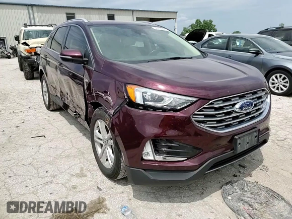 2020 Ford Edge SEL with VIN 2FMPK3J94LBB47444, listed as a Copart auction lot 59854325 with 61,710 mi miles and Salvage title. Bid and sale history available at DreamBid. Image 15.