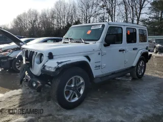 2022 Jeep Wrangler Unlimited Sahara z VIN 1C4HJXEN4NW254182, wystawiony jako Copart lot #45966425 z przebiegiem Nie podano mil oraz Szkoda całkowita • Salvage title. Historia ofert i sprzedaży dostępna na DreamBid. Obrazek 1.