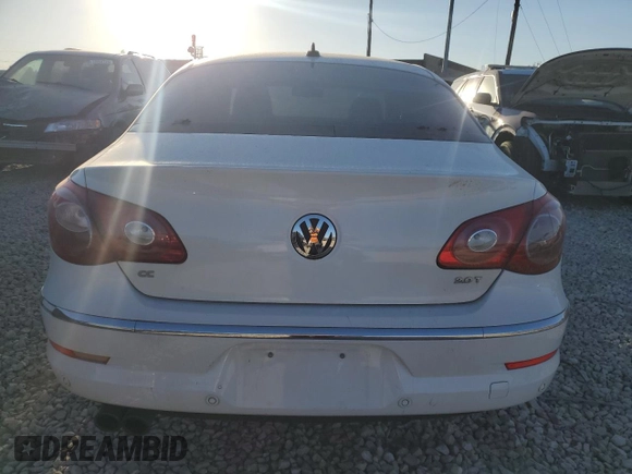 2010 Volkswagen CC with VIN WVWHN9AN6AE532487, listed as a Copart auction lot 74472224 with 119,629 mi miles and Salvage Title. Bid and sale history available at DreamBid. Image 6.