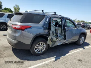 2018 Chevrolet Traverse LT Cloth with VIN 1GNERGKW4JJ197375, listed as a Copart auction lot 57534965 with 74,833 mi miles and Salvage title. Bid and sale history available at DreamBid. Image 3.