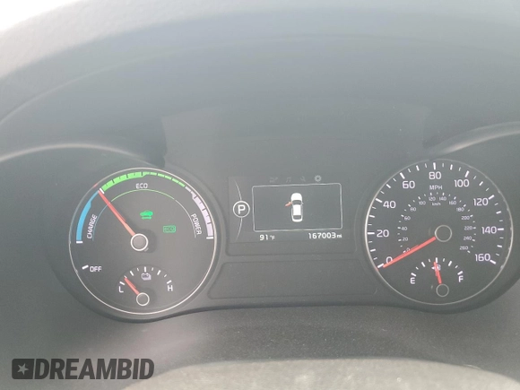 2017 Kia Optima Hybrid with VIN KNAGT4LE6H5013223, listed as a Copart auction lot 63529844 with 167,003 mi miles and Salvage Title. Bid and sale history available at carsss.com. Image 9.