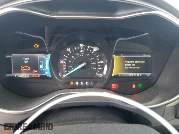 2015 Ford Fusion SE Hybrid with VIN 3FA6P0LU7FR114130, listed as a Copart auction lot 52806105 with 119,542 mi miles and Salvage Title. Bid and sale history available at DreamBid. Image 9.