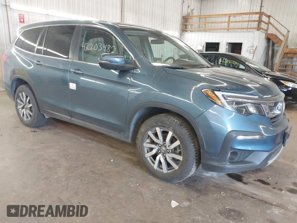 2020 Honda Pilot EX z VIN 5FNYF6H30LB038045, wystawiony jako IAAI lot #42203482 z przebiegiem Nie podano mil oraz . Historia ofert i sprzedaży dostępna na DreamBid. Obrazek 1.