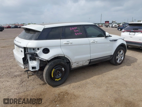 2015 Land Rover Range Rover Evoque Pure Plus with VIN SALVP2BGXFH035350, listed as a IAAI auction lot 42072218 with 122,881 mi miles and . Bid and sale history available at DreamBid. Image 4.