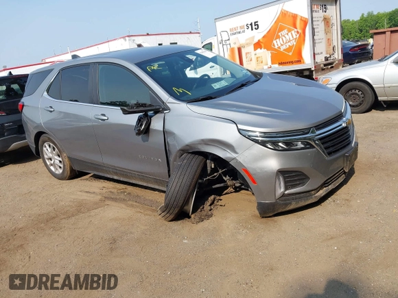 2024 Chevrolet Equinox LT z VIN 3GNAXKEGXRL335002, wystawiony jako IAAI lot #42463640 z przebiegiem 25 682 mil mil oraz . Historia ofert i sprzedaży dostępna na DreamBid. Obrazek 1.