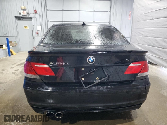2007 BMW 7 Series 750i with VIN WBAHL83527DT89112, listed as a Copart auction lot 52806635 with 174,758 mi miles and Salvage title. Bid and sale history available at DreamBid. Image 6.