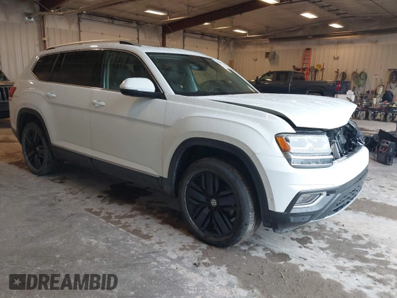 2018 Volkswagen Atlas SEL Premium with VIN 1V2NR2CA3JC594822, listed as a IAAI auction lot 42368854 with 60,688 mi miles and . Bid and sale history available at DreamBid. Image 1.