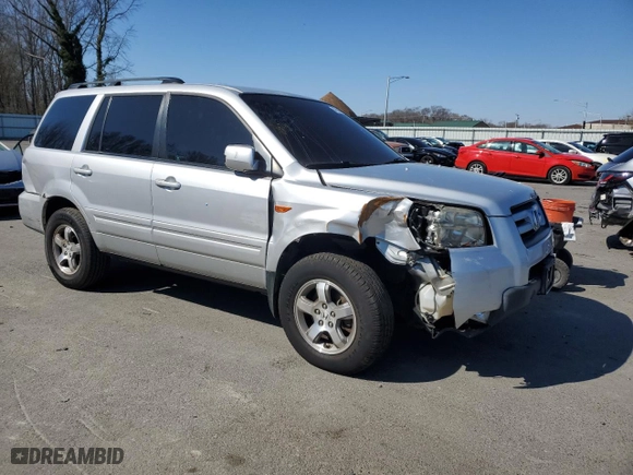2007 Honda Pilot EX-L with VIN 2HKYF18507H506321, listed as a Copart auction lot 47610965 with 141,401 mi miles and Clean Title. Bid and sale history available at carsss.com. Image 4.