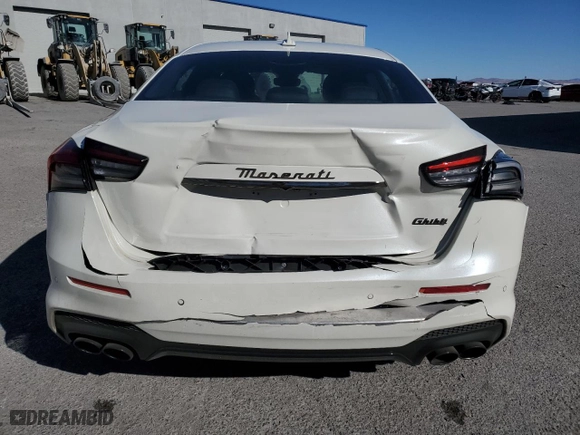 2022 Maserati Ghibli Modena with VIN ZAM57YSM9N1389640, listed as a Copart auction lot 88081965 with 22,638 mi miles and Salvage Title. Bid and sale history available at carsss.com. Image 6.