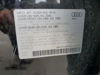 2016 Audi Q5 Premium Plus z VIN WA1D7AFP6GA137403, wystawiony jako Copart lot #54047795 z przebiegiem 127 144 mil mil oraz Szkoda całkowita • Salvage title. Historia ofert i sprzedaży dostępna na DreamBid. Obrazek 12.