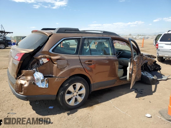 2012 Subaru Outback 2.5i with VIN 4S4BRCAC9C1291746, listed as a Copart auction lot 60320095 with 105,276 mi miles and Salvage title. Bid and sale history available at DreamBid. Image 3.
