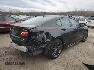 2019 Acura TLX w/A-Spec Pkg with VIN 19UUB3F6XKA005021, listed as a Copart auction lot 46462965 with 84,381 mi miles and Salvage title. Bid and sale history available at DreamBid. Image 3.