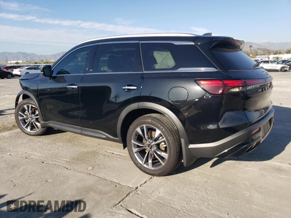 2024 Infiniti QX60 Luxe z VIN 5N1DL1FR3RC355370, wystawiony jako Copart lot #42385795 z przebiegiem 7 394 mil mil oraz Szkoda całkowita • Salvage title. Historia ofert i sprzedaży dostępna na DreamBid. Obrazek 2.