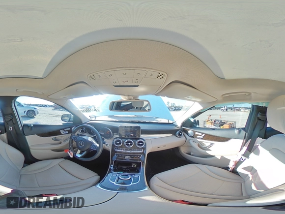 2017 Mercedes-Benz C 300 with VIN 55SWF4JB7HU218562, listed as a Copart auction lot 84449414 with 91,073 mi miles and Salvage title. Bid and sale history available at DreamBid. Image 12.