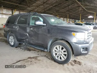 2014 Toyota Sequoia Platinum with VIN 5TDDW5G17ES099609, listed as a Copart auction lot 84767574 with 126,773 mi miles and Salvage Title. Bid and sale history available at carsss.com. Image 4.