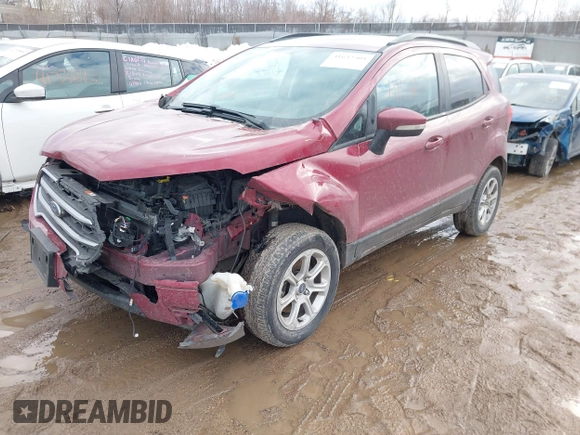 2021 Ford EcoSport SE with VIN MAJ3S2GE5MC446322, listed as a IAAI auction lot 41632504 with 36,592 mi miles and . Bid and sale history available at DreamBid. Image 19.
