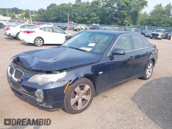 2008 BMW 5 Series 528xi with VIN WBANV13508CZ57725, listed as a IAAI auction lot 40133440 with Not Provided miles and . Bid and sale history available at carsss.com. Image 2.