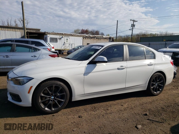 2016 BMW 3 Series 320i xDrive with VIN WBA8E5G51GNT40626, listed as a Copart auction lot 53555795 with 95,446 mi miles and Salvage Title. Bid and sale history available at carsss.com. Image 1.