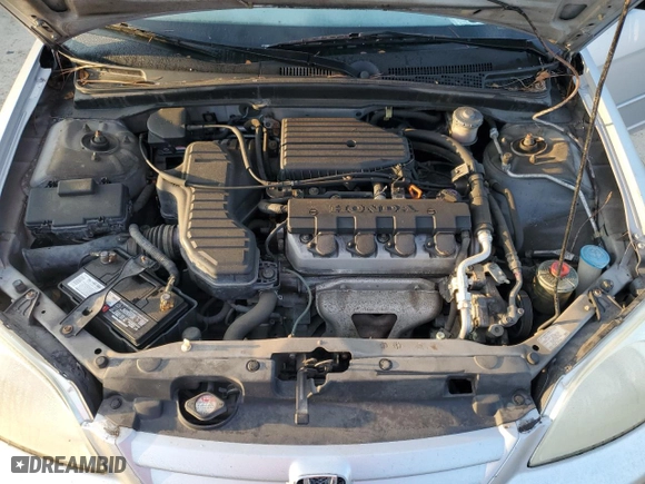2002 Honda Civic LX with VIN 2HGES16512H518935, listed as a Copart auction lot 70000484 with 76,649 mi miles and Non Repairable. Bid and sale history available at carsss.com. Image 11.