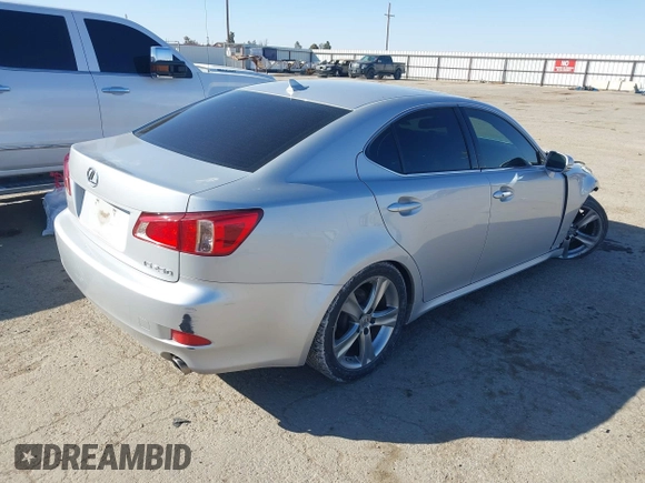 2012 Lexus IS 250 with VIN JTHBF5C23C5176998, listed as a IAAI auction lot 41645155 with 109,621 mi miles and . Bid and sale history available at DreamBid. Image 4.