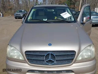 2001 Mercedes-Benz M-Class with VIN 4JGAB54E91A251754, listed as a IAAI auction lot 41784883 with 148,288 mi miles. Bid and sale history available at carsss.com. Image 10.