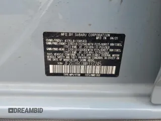 2021 Subaru Crosstrek Special Sports with VIN JF2GTHRC0MH337245, listed as a Copart auction lot 58582645 with 64,347 mi miles and Salvage title. Bid and sale history available at DreamBid. Image 13.