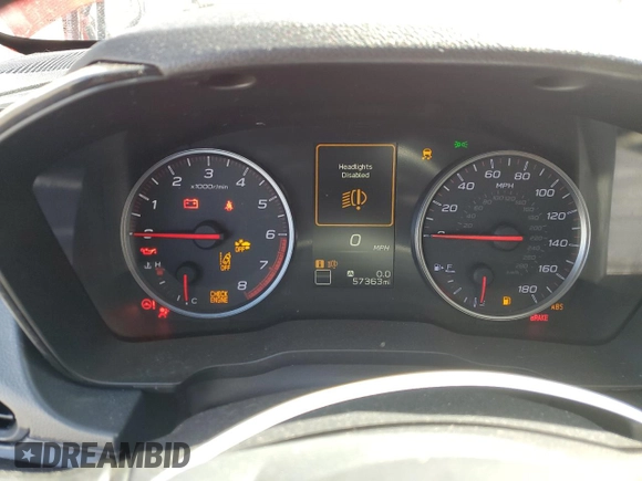 2022 Subaru WRX z VIN JF1VBAB69N8014825, wystawiony jako Copart lot #49662115 z przebiegiem 57 363 mil mil oraz Szkody całkowita. Historia ofert i sprzedaży dostępna na DreamBid. Obrazek 9.