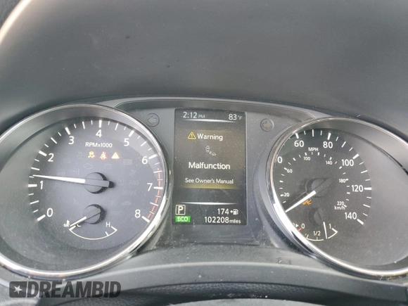 2017 Nissan Rogue S with VIN KNMAT2MT5HP609440, listed as a Copart auction lot 49730455 with 102,208 mi miles and Salvage Title. Bid and sale history available at DreamBid. Image 9.