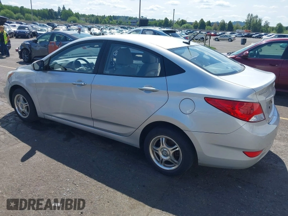 2012 Hyundai Accent GLS with VIN KMHCU4AEXCU241639, listed as a IAAI auction lot 42327411 with 108,939 mi miles and . Bid and sale history available at DreamBid. Image 3.