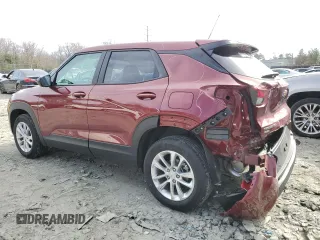 2024 Chevrolet TrailBlazer LS with VIN KL79MNSL6RB164495, listed as a Copart auction lot 41838285 with 13,181 mi miles and Salvage Title. Bid and sale history available at DreamBid. Image 2.