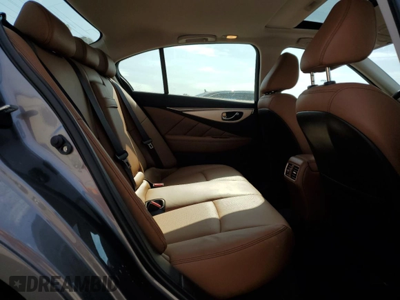 2024 Infiniti Q50 Luxe with VIN JN1EV7BP8RM600834, listed as a Copart auction lot 50489245 with 7,265 mi miles and Salvage title. Bid and sale history available at DreamBid. Image 10.