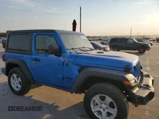 2021 Jeep Wrangler Sport S with VIN 1C4GJXAN0MW790739, listed as a Copart auction lot 75872624 with Not Provided miles and Salvage Title. Bid and sale history available at DreamBid. Image 4.