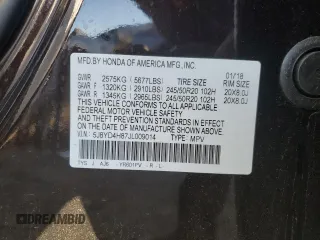 2018 Acura MDX Advance with VIN 5J8YD4H87JL009014, listed as a Copart auction lot 82551104 with 76,966 mi miles and Salvage Title. Bid and sale history available at carsss.com. Image 14.