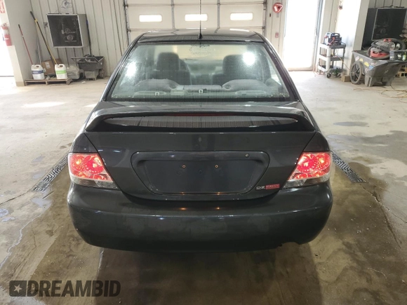 2004 Mitsubishi Lancer OZ-Rally with VIN JA3AJ86E14U048526, listed as a Copart auction lot 49844515 with 230,574 mi miles and Salvage Title. Bid and sale history available at carsss.com. Image 6.