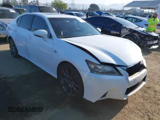 2015 Lexus GS 350 with VIN JTHBE1BL7FA010081, listed as a IAAI auction lot 41999139 with 179,728 mi miles. Bid and sale history available at carsss.com. Image 1.