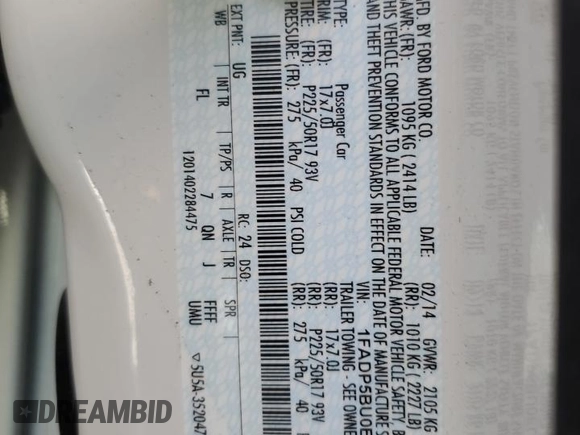 2014 Ford C-Max SEL z VIN 1FADP5BU0EL505784, wystawiony jako Copart lot #55427075 z przebiegiem 40 278 mil mil oraz Szkoda całkowita • Salvage title. Historia ofert i sprzedaży dostępna na DreamBid. Obrazek 12.