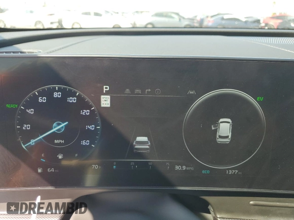 2025 Kia Sportage SX-Prestige with VIN KNDPXCDG3S7201016, listed as a Copart auction lot 49874455 with 1,377 mi miles and Salvage title. Bid and sale history available at DreamBid. Image 9.