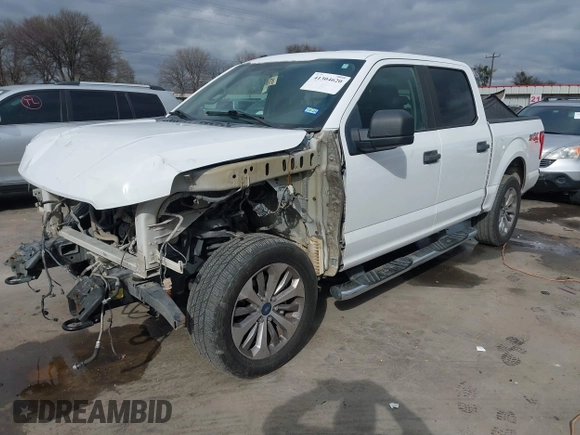 2017 Ford F-150 XL with VIN 1FTEW1EF5HKC04641, listed as a IAAI auction lot 41304620 with 156,064 mi miles. Bid and sale history available at carsss.com. Image 2.