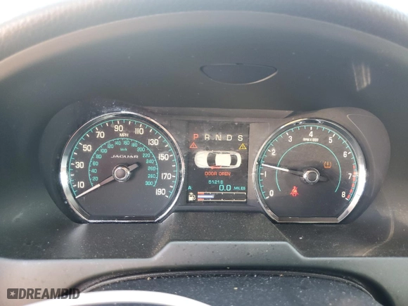 2014 Jaguar XF V6 SC with VIN SAJWA0EX6E8U22068, listed as a Copart auction lot 48970025 with 51218 miles and Clean Title. Bid and sale history available at carsss.com. Image 9.