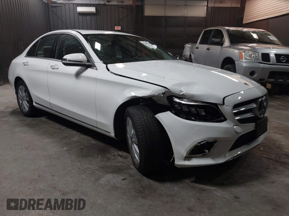 2021 Mercedes-Benz C 300 with VIN W1KWF8EB5MR635319, listed as a IAAI auction lot 42340370 with 14,301 mi miles and . Bid and sale history available at DreamBid. Image 1.