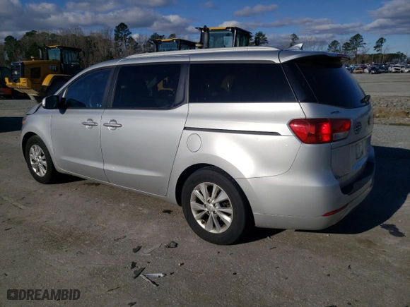2015 Kia Sedona LX with VIN KNDMB5C1XF6067496, listed as a Copart auction lot 47980945 with NaN miles and Salvage Title. Bid and sale history available at carsss.com. Image 2.