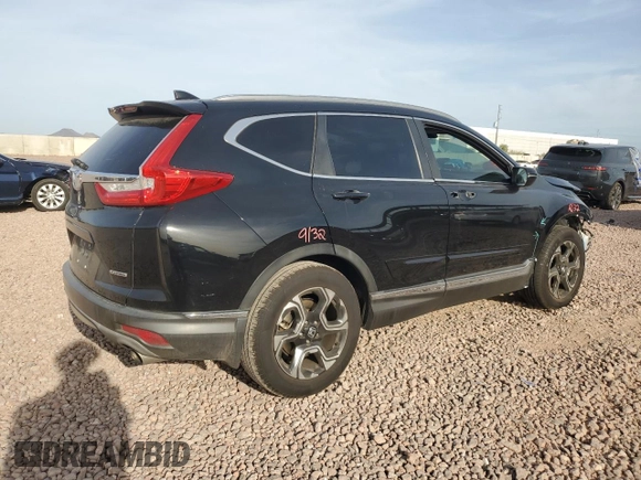 2017 Honda CR-V Touring with VIN 7FARW1H90HE029644, listed as a Copart auction lot 50813995 with 81,078 mi miles and Salvage Title. Bid and sale history available at carsss.com. Image 3.
