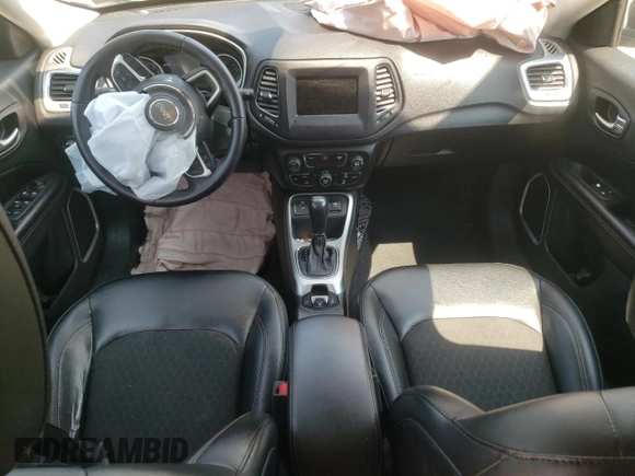 2018 Jeep Compass Latitude with VIN 3C4NJCBB5JT293501, listed as a Copart auction lot 59191235 with Not provided miles and Salvage title. Bid and sale history available at DreamBid. Image 8.