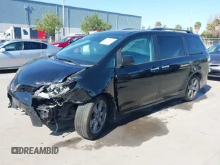 2018 Toyota Sienna SE with VIN 5TDXZ3DC9JS935123, listed as a IAAI auction lot 41955203 with 108,612 mi miles and . Bid and sale history available at DreamBid. Image 2.