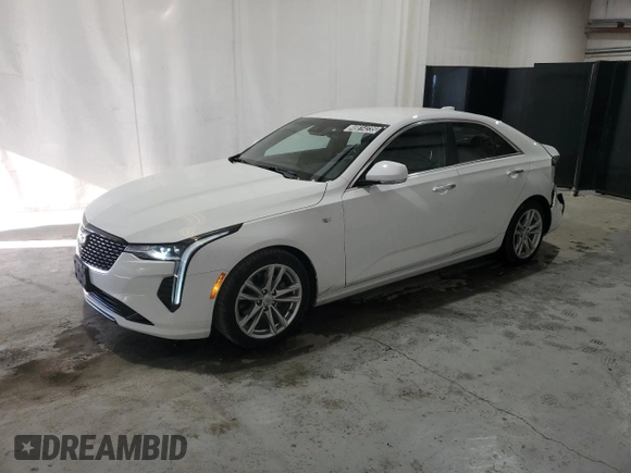 2024 Cadillac CT4 Luxury z VIN 1G6DA5RK5R0131912, wystawiony jako Copart lot #48814235 z przebiegiem 20 798 mil mil oraz Czysty tytuł • Clean title. Historia ofert i sprzedaży dostępna na DreamBid. Obrazek 1.